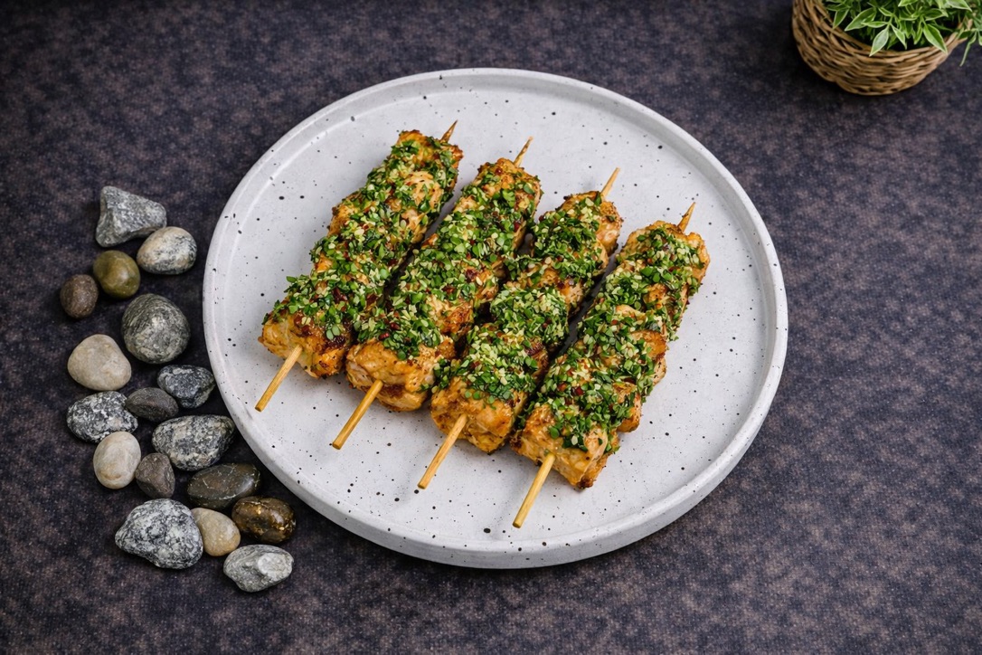 Garlic Cajun Chicken Skewers